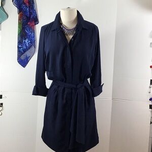 Gretchen Scott Designs Breezy Navy blouson Dress NWT